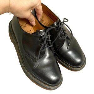 Vintage 90s Doc Martens Black 1461 MIE England Oxford - 2UK/5US
